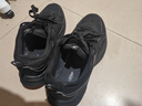 特步男子跑步鞋運動(dòng)鞋輕便減震防潑水革面跑鞋黑色 曬單實(shí)拍圖