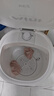 VCJ洗衣機半全自動(dòng)迷你洗衣機小型洗脫一體小型家用母嬰內衣褲洗襪子神器兒童單身人宿舍出租房 新4.5KG【立體水洗去污*定時(shí)降噪快洗】珍珠白 曬單實(shí)拍圖