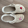 CROCS卡駱馳貝雅云彩暖棉洞洞鞋休閑棉鞋女鞋男鞋一腳蹬|208708 冬日白-11S 39 (250mm) 曬單實(shí)拍圖