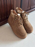 百麗男鞋保暖雪地靴男25冬新厚實(shí)高幫保暖棉鞋東北靴A1334DD5 駝色 43 曬單實(shí)拍圖