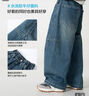 海媽家童裝男童牛仔褲秋裝兒童彎刀長(cháng)褲2025新款春秋炸街男孩褲子 曬單實(shí)拍圖