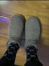 UGG EVERSHEEPSKINS周冬雨同款UGGmini百搭雪地靴低幫短筒皮毛一體厚底5cm增高雪地靴 mini薄底-灰色 37 曬單實(shí)拍圖