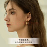 Arsis【許妍同款】自由搭配潺流耳圈耳釘耳環(huán)送女友新年禮物 金色大號 曬單實(shí)拍圖