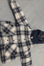 戴維貝拉（DAVE＆BELLA）兒童加絨外套冬裝新款格子連帽開(kāi)衫男寶寶長(cháng)袖外衣小童上衣 藍色格【現貨】 100 cm（建議身高90-100cm） 曬單實(shí)拍圖