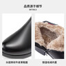 奧康（Aokang）官方女鞋 冬季時(shí)尚保暖加絨媽媽棉鞋短筒真皮舒適百搭牛皮短靴女 黑色 加絨 1244021056 36 曬單實(shí)拍圖
