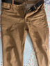 馬登工裝美式復古卡其色牛仔褲男美拉德萊賽爾男士休閑直筒長(cháng)褲子秋 紅砂棕 【水洗版·黃石巖?！?36 曬單實(shí)拍圖
