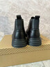 七匹狼馬丁靴男款夏季真皮高幫男鞋英倫風(fēng)復古休閑皮鞋戶(hù)外作戰工裝靴 黑色（加絨款） 41 （尺碼偏大） 曬單實(shí)拍圖