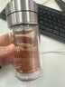 圓樂(lè )（circle joy）茶水分離泡茶杯男女迷你雙層隔熱玻璃杯過(guò)濾便攜簡(jiǎn)約不銹鋼水杯 曬單實(shí)拍圖