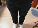 回力男士束腳褲冬季山系重磅加厚大碼運動(dòng)褲加絨羊羔絨保暖休閑褲子男 黑色(秋葉褲標) L /175(體重120-140斤) 曬單實(shí)拍圖