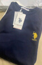 U.S. POLO ASSN.衛衣男春秋季新款圓領(lǐng)運動(dòng)休閑服外套保羅男士t恤上衣服藏青XL 曬單實(shí)拍圖