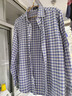 杉杉（FIRS）【雙面磨毛純棉】長(cháng)袖襯衫男新款休閑全棉法蘭絨襯衣 藍色格紋 40 曬單實(shí)拍圖