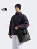 北面（The North Face）單肩包男女同款輕量托特包背提兩用大容量輕便25秋冬新款|8F5K JK3/宇宙黑 OS/330*160*440mm 曬單實(shí)拍圖