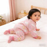 嬰兒連體衣冬季夾棉加厚冬裝外出服一歲寶寶a類(lèi)純棉衣服新生棉服 【夾棉保暖】檸檬兔 66cm ：5-9個(gè)月 體重：14-18斤16-20斤20-24斤22-26斤 曬單實(shí)拍圖