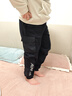 安踏兒童加絨褲子男大童裝25年冬季保暖休閑運動(dòng)長(cháng)褲352547799 基礎黑-1 150 曬單實(shí)拍圖