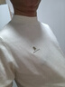 夢(mèng)特嬌（MONTAGUT）馬年拜年短袖針織衫男士純色綿羊毛半高領(lǐng)休閑毛衣 米白 XL 曬單實(shí)拍圖