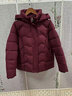 潮翊小個(gè)子媽媽冬裝羽絨棉服女新款中老年女秋冬季短款外套洋氣小棉襖 安可拉紅 2XL （建議體重106-120斤） 曬單實(shí)拍圖