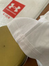 安德瑪（Under Armour）童裝圓領(lǐng)短T恤印花休閑短袖T恤男夏款寬松中大童運動(dòng)上衣 白色 160 曬單實(shí)拍圖