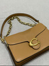 蔻馳（COACH）【禮物】新款女士CHAIN TABBY鏈條單肩包輕奢斜挎包手提包包 B4/蜂蜜棕色 曬單實(shí)拍圖