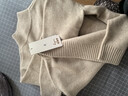 恒源祥100%羊絨衫女冬裝加厚中年媽媽內搭保暖毛衣女半高領(lǐng)內搭打底衫 米色 加厚 256772高檔禮盒包裝 XL 建議115-130斤 曬單實(shí)拍圖