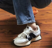 NEW BALANCE NB327官方春季休閑鞋男鞋女鞋情侶舒適增高鞋百搭潮流厚底運動(dòng)鞋 米灰色/白色 MS327FE 37 (腳長(cháng)22.5cm) 曬單實(shí)拍圖