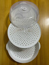 Imakara蒸盒蒸鍋可加水微波爐專(zhuān)用蒸籠食品級加熱容器用器皿熱飯菜神器蓋 微波爐蒸籠罩格 雙層 曬單實(shí)拍圖