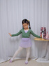 檸檬運動(dòng)兒童舞蹈服春秋長(cháng)袖披肩芭蕾舞女童外套外搭套裝芭蕾舞蹈披肩 橄欖綠 130 （建議身高110-120cm） 曬單實(shí)拍圖
