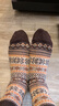 莫代爾5雙復古襪子男士中筒襪秋季民族風(fēng)粗針棉襪日系阿美咔嘰長(cháng)筒襪潮 曬單實(shí)拍圖