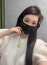 俞兆林保暖口罩冬季女加絨保暖防風(fēng)防寒親膚耳包護臉護耳戶(hù)外騎行面罩 黑色 曬單實(shí)拍圖