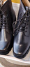3515強人男靴大頭工裝鞋頭層牛皮高幫皮鞋真皮作戰靴春秋男士皮靴戶(hù)外 黑色 42 (260mm) 曬單實(shí)拍圖