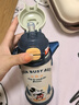 迪士尼（Disney）兒童保溫杯3-6-12歲上學(xué)專(zhuān)用316男女小孩學(xué)生雙飲直飲吸管保溫壺 升級雙飲款+杯套   520ml 米奇綠6649 316不銹鋼 曬單實(shí)拍圖