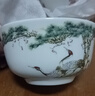 千年慈（QIAN NIAN CI）景德鎮陶瓷壽碗定制加字飯碗壽辰紀念禮品老人生日飯碗壽宴回禮 中式\松鶴同暉(單碗無(wú)禮盒) 曬單實(shí)拍圖