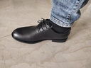 公羊男款真皮皮鞋2025秋冬季新款英倫商務(wù)正裝頭層牛皮休閑皮鞋 黑色98522 標準皮鞋碼 40 曬單實(shí)拍圖