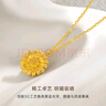 CRD克徠帝黃金項鏈雛菊項鏈足金999套鏈5G工藝送女友節日禮物 小雛菊足金套鏈 HX00427 4.4g 曬單實(shí)拍圖