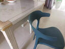 信京牛角椅子靠背網(wǎng)紅書(shū)桌椅家用客廳餐椅塑料休閑簡(jiǎn)約辦公椅 2把起拍 曬單實(shí)拍圖
