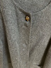 三彩【匠心大衣】100綿羊毛三彩2025冬季新款灰色雙面毛呢外套短款女M 曬單實(shí)拍圖