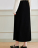香影黑色絲絨半身裙女高腰2025冬季新款傘裙輕奢高級感直筒中長(cháng)裙 黑色 半身裙 M 160/64A/95-110斤 曬單實(shí)拍圖