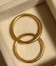 周六福（ZLF）新年禮物  黃金戒指男女款足金可疊戴素戒指環(huán)單個(gè)三生三世 計價(jià) 光面11號-2.65g 曬單實(shí)拍圖