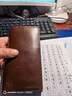 Fossil 化石 男士 Derrick 行政風(fēng)格皮革支票簿錢(qián)包 大鈔位多卡槽 Derrick 深棕色 均碼 曬單實(shí)拍圖