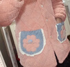 chunnian睡衣女秋冬加絨加厚珊瑚絨三層夾棉襖法蘭絨女士保暖家居服套裝 SDM-7806-紫色 XL 曬單實(shí)拍圖