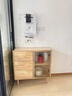 DeRUCCI HOME慕思實(shí)木五斗柜櫥抽屜柜臥室床尾置物柜客廳靠墻邊同款 0.8米清漆長(cháng)虹玻璃3層矮邊柜 整裝桌腿需手動(dòng)組裝 曬單實(shí)拍圖