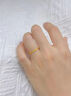 老鳳祥光面素圈黃金戒指女款足金素戒指環(huán)手飾元旦節生日禮物送女友老婆 光圈戒指 圈號14  約0.35g 曬單實(shí)拍圖