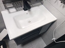 燁賜（YECI）小戶(hù)型防潮智能浴室柜陶瓷一體洗臉盆柜組合衛生間洗手盆洗漱臺 陶瓷盆：?jiǎn)蔚豕?60cm 贈(龍頭+下水五金全套配件) 曬單實(shí)拍圖