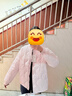 均垚棉服女2025新款女裝冬季外套女士棉襖棉衣短款洋氣學(xué)生寬松小個(gè)子 菱格淡紫色棉服 M 【建議120-140斤】 曬單實(shí)拍圖