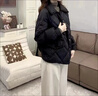 棉服短款菱格冬季小香風(fēng)羽絨棉衣小個(gè)子寬松洋氣外套2025新款棉襖 黑色 L 建議105-120斤 曬單實(shí)拍圖