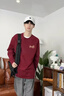真維斯（Jeanswest）酒紅色純棉長(cháng)袖t恤2026馬年本命年上衣男秋冬季新年內搭打底衫男 酒紅 馬2026_K 2XL 曬單實(shí)拍圖