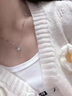 Cindy Kelly999銀項鏈女輕奢精致高級鎖骨鏈走心送生日新年禮物送女生女友 銀色【送老婆女友實(shí)用高檔】 曬單實(shí)拍圖