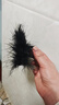 加恩倍 高級感鴕鳥(niǎo)毛中號羽毛抓夾女2025新款后腦勺發(fā)夾鯊魚(yú)夾毛毛發(fā)卡 黑色鴕鳥(niǎo)毛抓夾一個(gè) 曬單實(shí)拍圖