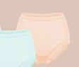 全棉時(shí)代（PurCotton）【3條裝】女士5A級/7A級抗菌內褲中腰三角褲純棉抑菌女生內褲 【修身高腰】香薰紫+淺碧藍+裸粉 2XL (175) 曬單實(shí)拍圖