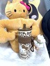 LIKE BB三麗鷗hellokitty豹紋保溫杯大容量吸管水杯女生高顏值可愛(ài)禮物 棕色豹紋KT-660ml【送杯刷+diy】 曬單實(shí)拍圖