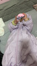 嬰幼兒連體羽絨服新生兒女寶寶爬行服加厚秋冬新款外出服連帽哈衣 丁香紫（gl24101001羽絨服） 100cm 100 曬單實(shí)拍圖